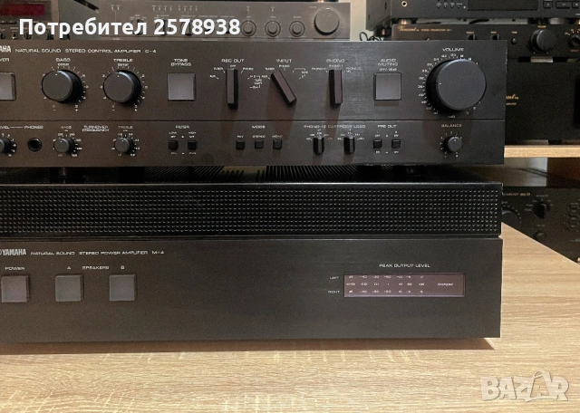 YAMAHA STEREO AMPLIFER M-4 + STEREO CONTROL AMPLIFER C-4 !, снимка 9 - Аудиосистеми - 53598569