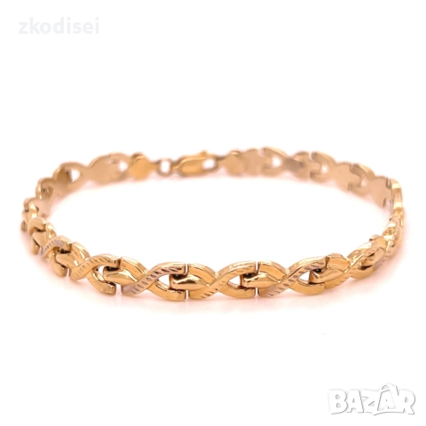 Златна дамска гривна 5,35гр. 19,0см. 14кр. проба:585 модел:34440-1