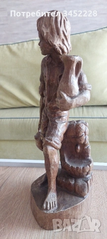дърворезба за ценители височина 40см , снимка 3 - Декорация за дома - 53845562