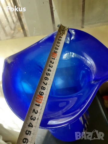Невероятна голяма ваза Мурано стъкло кобалт, снимка 7 - Антикварни и старинни предмети - 53291713