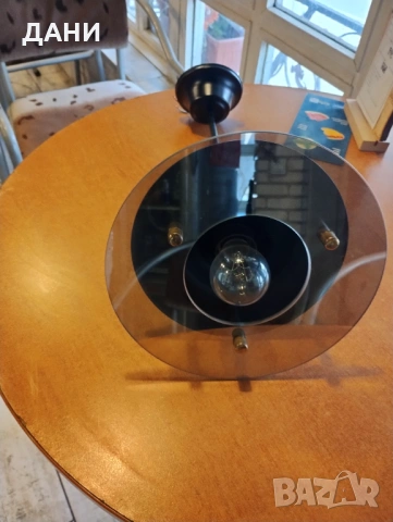 Продава черен абажур , полилей , снимка 5 - Лампи за таван - 53942022