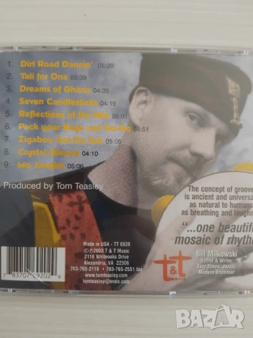 Tom Teasley ‎– Global Groovilization - оригинален аудио диск, снимка 2 - CD дискове - 51813917