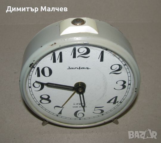 Стар руски часовник будилник Янтарь Янтар 4 камъка, запазен, снимка 4 - Други - 45169280