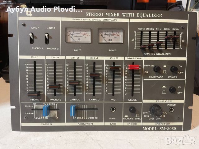 Mikser Audio Stereo z Equalizerem SM-8080, снимка 1 - Ресийвъри, усилватели, смесителни пултове - 46161361