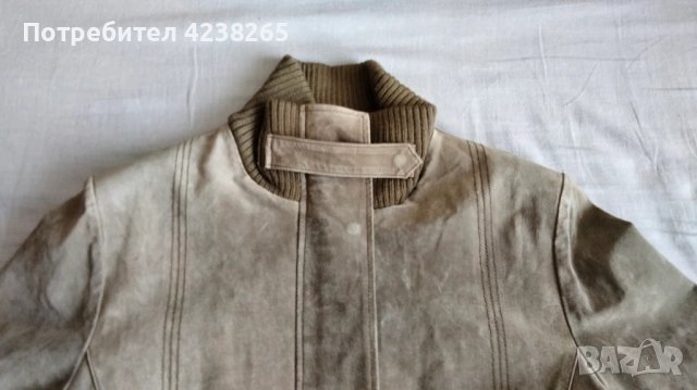 яке дамско,естествена кожа-велур, зелено, снимка 5 - Якета - 52824722