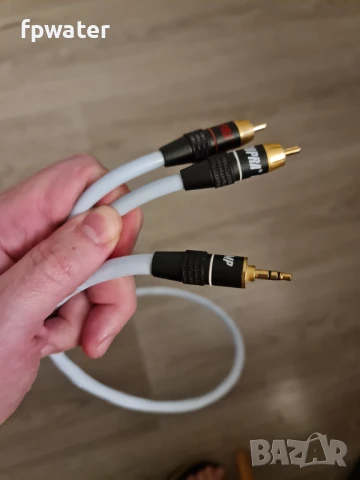 SUPRA BiLine MK2 RCA – 3,5 mm. jack stereo audio cable, снимка 3 - Други - 50750605