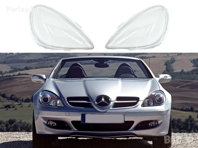 Стъкла за фарове на Mercedes SLK R171 (2003-2011), снимка 5 - Части - 47694431