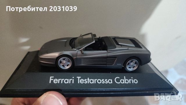 Herpa Ferrari Testarossa cabrio 1/43, снимка 2 - Колекции - 46163682