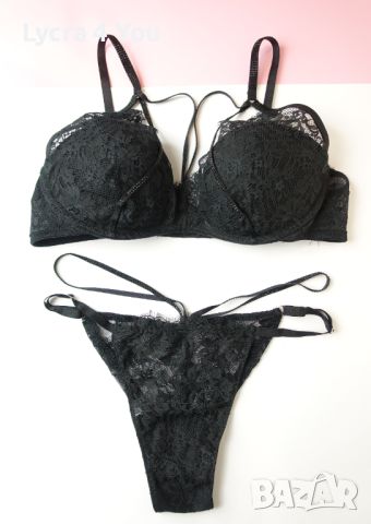 Intimissimi луксозен черен комплект бельо, снимка 1 - Бельо - 45252486