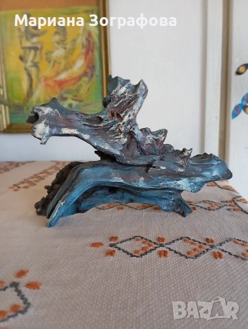 Авторски скулптури 7 бр., - пластика от дърво, ръчна изработка, уникати, 1987-1988 г., снимка 10 - Антикварни и старинни предмети - 47820573