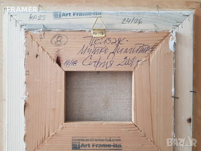 Митко Димитров 1946-2022 София 2001г. маслени бои, снимка 6 - Картини - 50650630