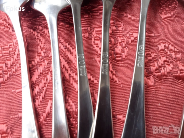 Луксозни прибори лъжички Edelstahl Rostfrei - 6 бр. нови, снимка 6 - Антикварни и старинни предмети - 53738177