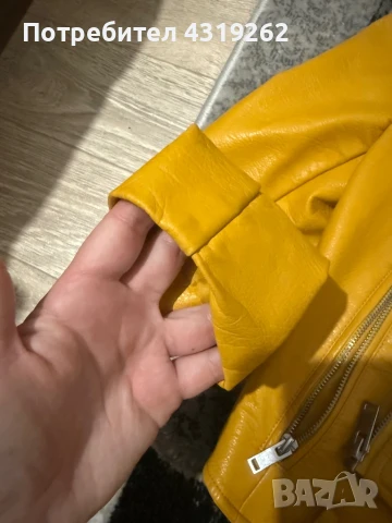 Кожено яке ZARA, снимка 3 - Якета - 50999251