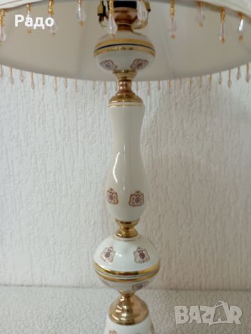 Много голяма красива старинна порцеланова лампа, снимка 3 - Антикварни и старинни предмети - 46404887