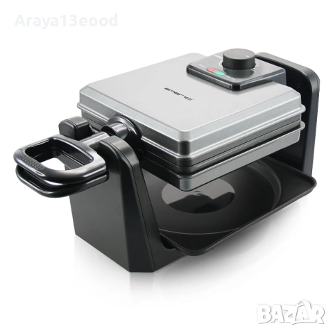 Emerio WM-110984 Уред за приготвяне на гофрети 1000 W, черен/сребрист, снимка 3 - Гофретници - 53869672