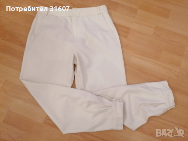 Бял дамски панталон Massimo Dutti, снимка 5 - Панталони - 53965219