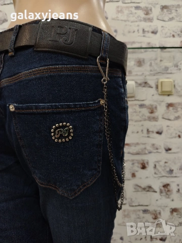 Puccihino- модел леко стеснен, големи размери, тъмни, опушени, пролетен деним с еластан, по- къси, снимка 2 - Дънки - 53815316