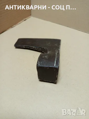 Соц Стара Ръчно Кована Брадва Номер 7. Тегло 1.400кг., снимка 3 - Антикварни и старинни предмети - 49732139