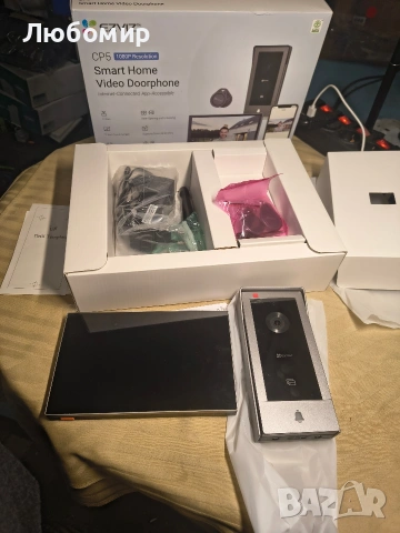 EZVIZ CP5 Свързан видеодомофон 1080P, 7-инчов сензорен монитор, дистанционно отключване, снимка 3 - Други стоки за дома - 53755536