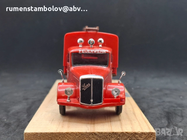 Saurer S4C 1952 - Пожарна, 1:43, Retro Vitesse, снимка 2 - Колекции - 53668080