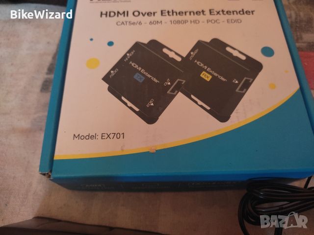 VEDINDUST HDMI Extender, Over Cat5e 6 7 Ethernet HDMI Transmitter приемник НОВО, снимка 8 - Друга електроника - 45960389