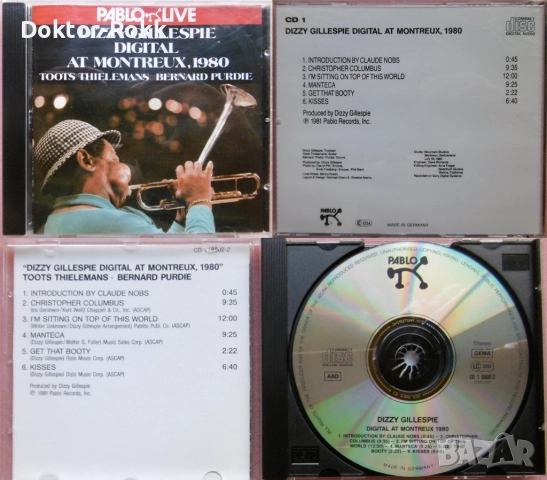 Dave Grusin & Digressions & Dizzy Gillespie & DOCTOR 3 - дискове на джаз изпълнители , снимка 4 - CD дискове - 40137207