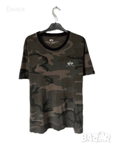 Мъжка тениска Alpha Industries Backprint Camo T-Shirt, Размер М