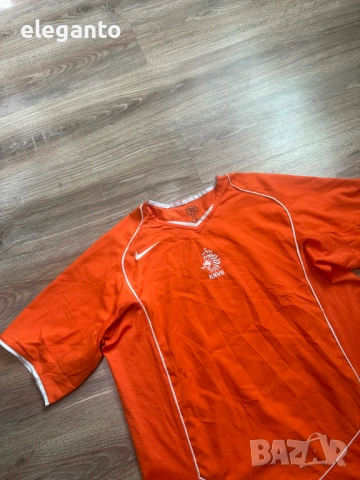 Оригинална ретро футболна фланелка Nike Netherlands Холандия  Total 90 Home  2004 , L размер , снимка 4 - Спортни дрехи, екипи - 53782710
