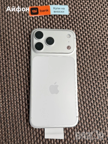 НОВ! *ЛИЗИНГ* iPhone 17 Pro Max 256Gb Silver  Гаранция, снимка 3 - Apple iPhone - 53646133