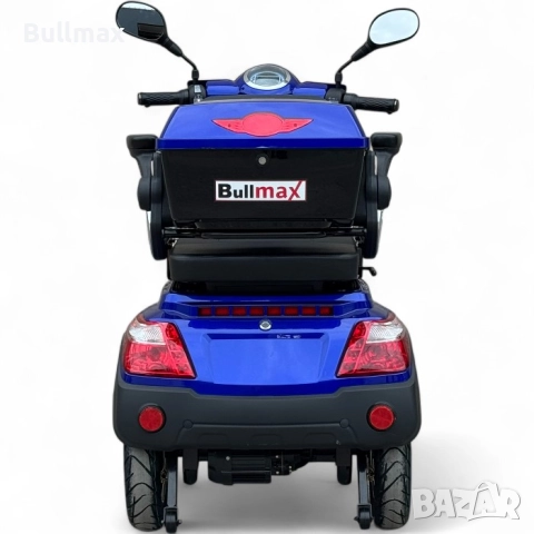 Електрическа триколка Fullmax R1, 1500W, 60V/20Ah, Сива, CE сертификат, снимка 13 - Инвалидни скутери - 52569943