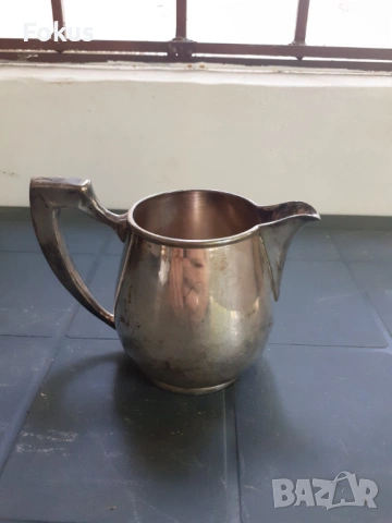 Уникална стара антикварна посребрена каничка на Cristofle, снимка 3 - Антикварни и старинни предмети - 53296792