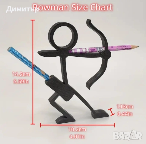 3d фигура за химикал, молив за бюро, снимка 2 - Бюра - 53765134