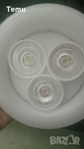 Трицветна пръстеновидна лампа за таван, 85 процент енергоспестяваща, снимка 2 - Лампи за таван - 46434215