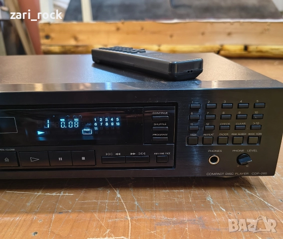 CD player SONY CDP-295, снимка 2 - Ресийвъри, усилватели, смесителни пултове - 52583547