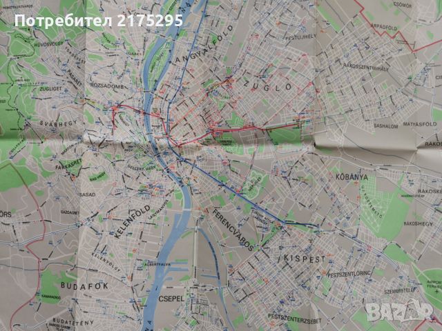Карта на Будапеща-1991г., снимка 4 - Други - 46295942