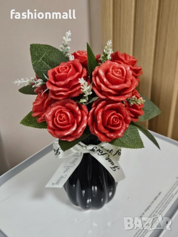 Букет от глицеринов сапун , снимка 3 - Декорация за дома - 53726129