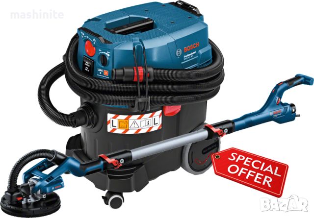 Шлайфмашина жираф за стени GTR 550 Professional + Прахосмукачка GAS 35 L AFC Bosch, снимка 1 - Други инструменти - 45997969