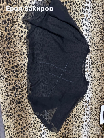 Черна широка блузка