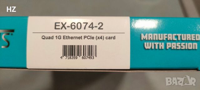 LAN карта EXSYS EX-6074-2 4x1GB, снимка 3 - Други - 45893704