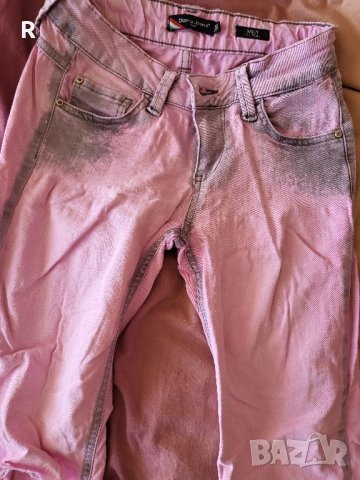 Розови летни дънки , снимка 1 - Дънки - 45156468