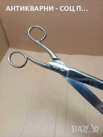 Стара Немска Кожарска Ножица STAHL GESCHMIEDET. , снимка 8 - Антикварни и старинни предмети - 52794857