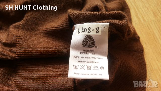 Dressmann 100% EXTRA FINE Merino Wool размер M блуза 100% Мерино вълна - 1110, снимка 8 - Блузи - 46450062