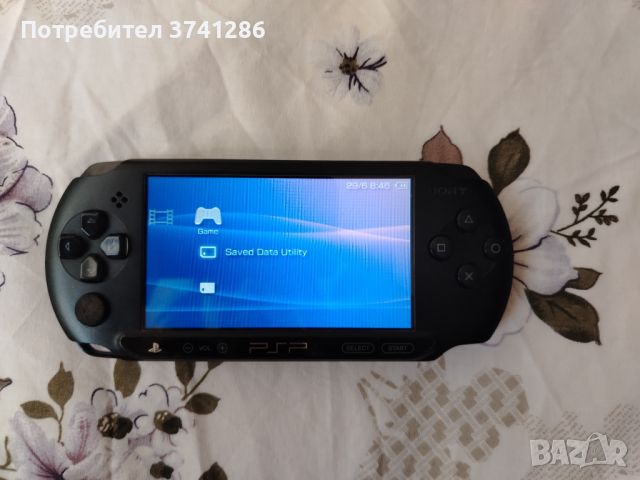 Sony PSP E1004 Black + 6 игри и зарядно, снимка 1