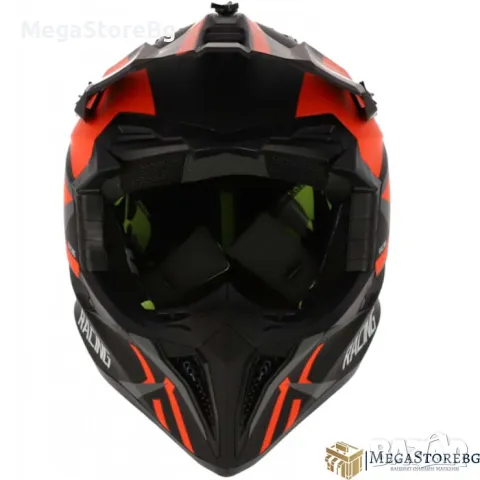 Крос каска 127 размер S BLACK ORANGE 2, снимка 2 - Аксесоари и консумативи - 49975541