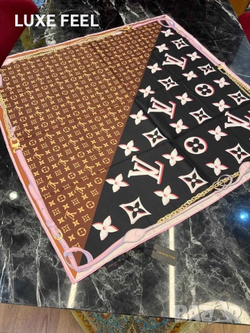 Дамски Шалове - Коприна ⚜️ Louis Vuitton , снимка 7 - Шалове - 53021273
