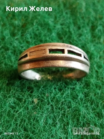 Сребърен пръстен Ретро Арт бижу майсторска изработка 26425, снимка 3 - Пръстени - 54013922