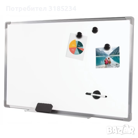 Магнитна дъска 90/60 см. с допълнения