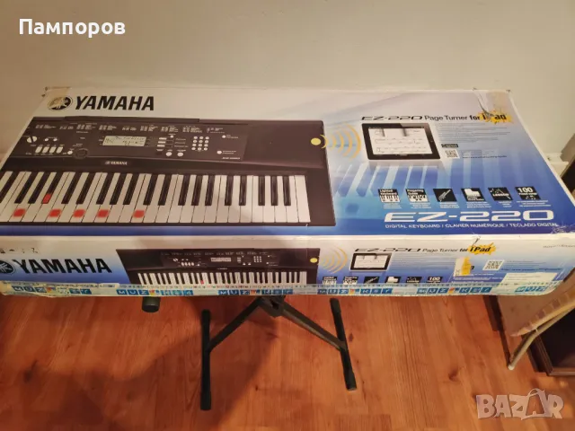 пияно yamaha ez-220, снимка 3 - Ресийвъри, усилватели, смесителни пултове - 47306240