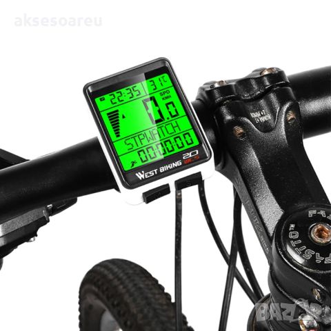 Безжичен водоустойчив велосипеден LCD компютър километраж скоростомер за шосеен Велосипед MTB Одомет, снимка 2 - Велосипеди - 46469604