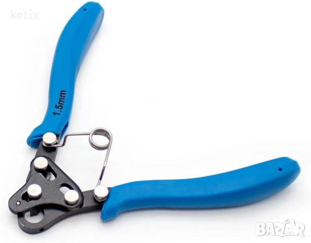 Многофункционални клещи с кръгли върхове, 1.5 мм, за сплитане и оформяне на бижута, син цвят, снимка 7 - Други - 53943951